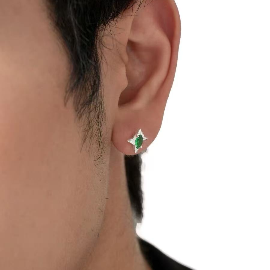 合金耳饰 耳钉男款轻奢高级感潮流痞帅男士设计简约百搭耳饰女