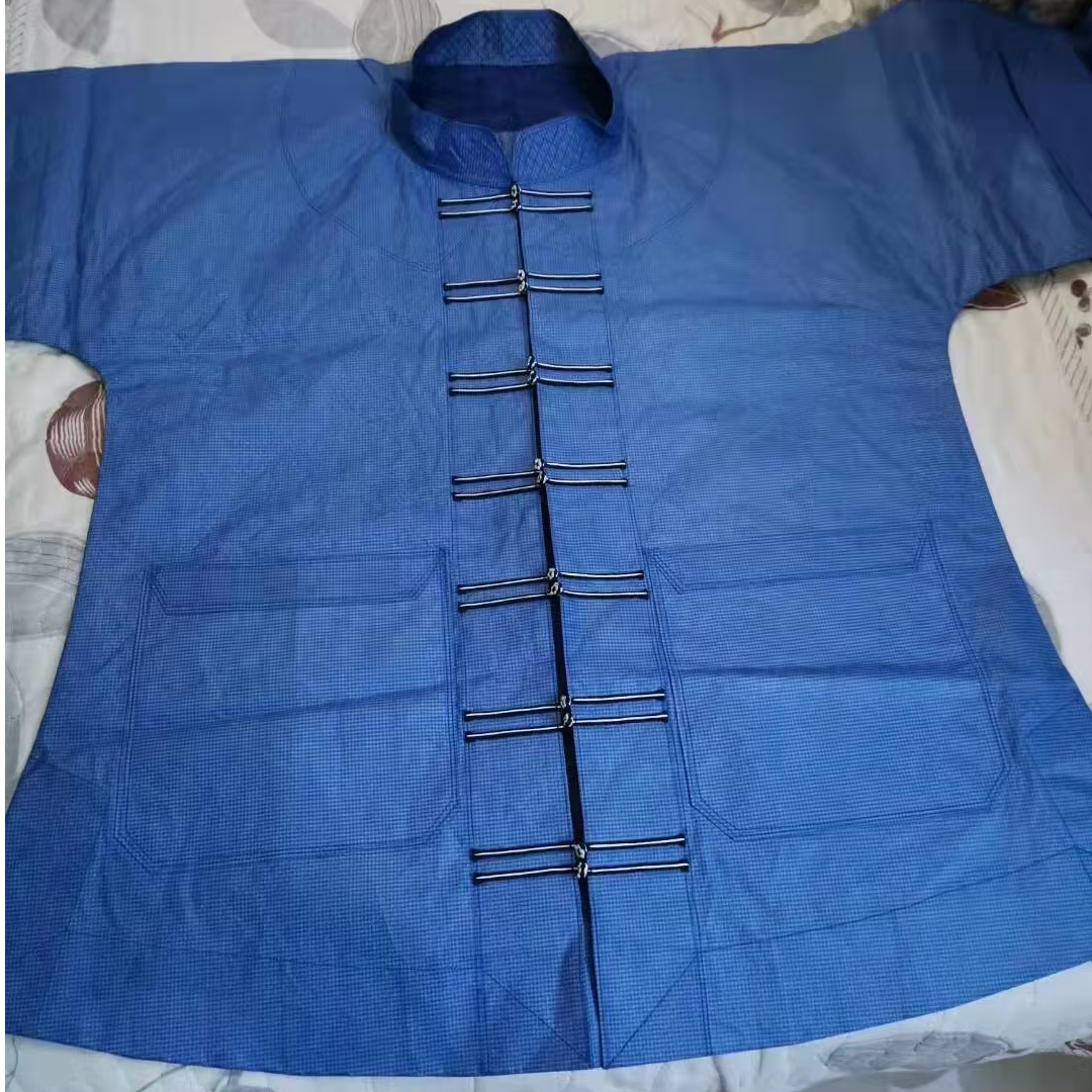 贵州紫云布依族服饰老款式大土布蓝靛植物染男士衣服