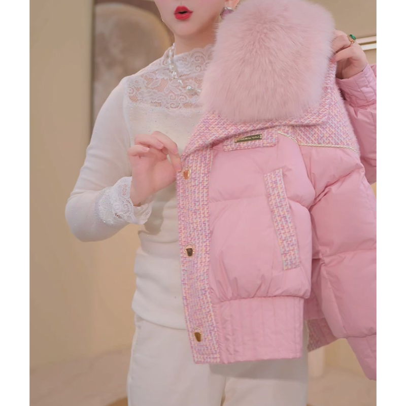 时尚潮流百搭宽松保暖简约感棉衣2026新款冬季棉服外套女装