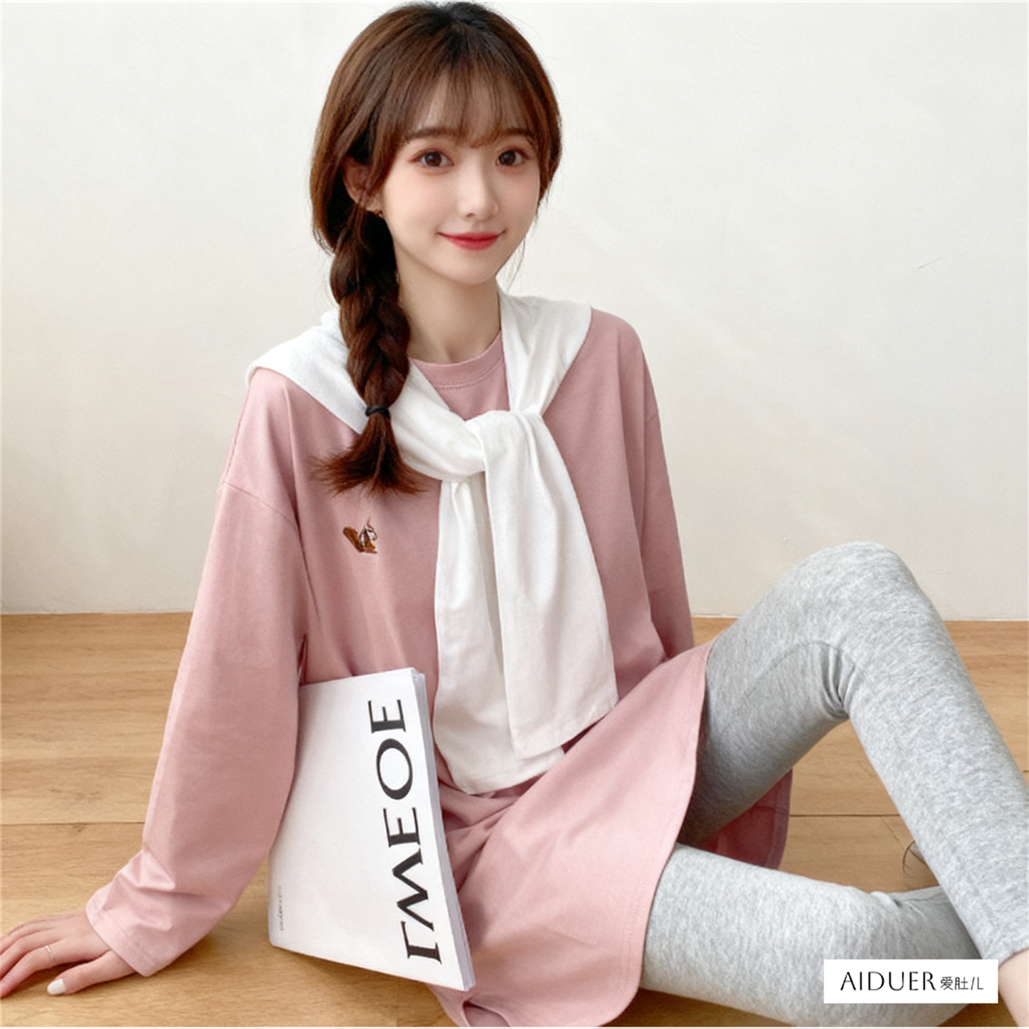 2025新款加绒加厚秋冬季哺乳期卫衣辣妈外出上衣服母乳时尚可外穿