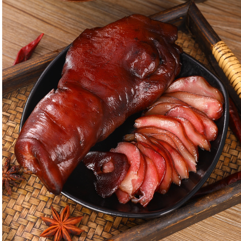 老灶坊烟熏腊猪拱嘴四川柴火烟熏传统工艺本色川味猪鼻 1斤起