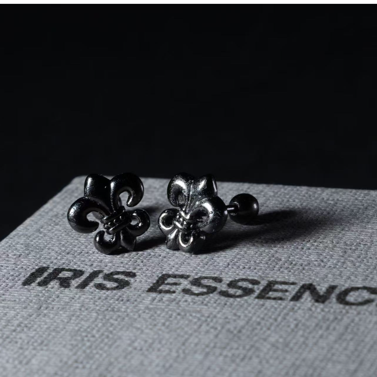 925银耳饰 【IRISESSENCE】鸢尾花耳钉简约气质个性小众生日礼物