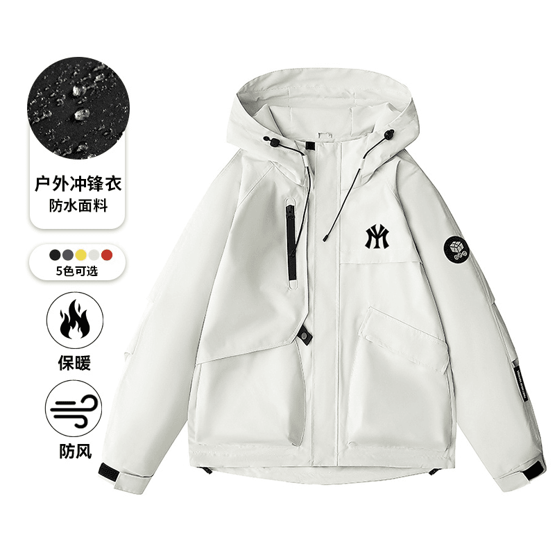 专柜同款MY潮牌男女冲锋衣2025秋季新款户外登山防风防水夹克外套