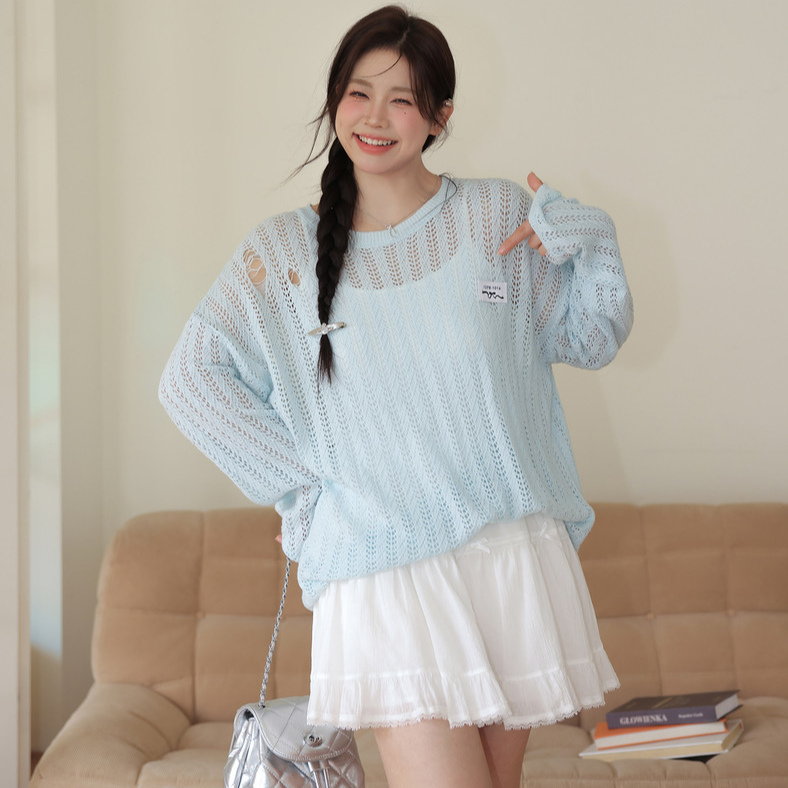 【工厂清仓】【罩衫+背心 两件套】713春款大码女装设计感上衣两件套