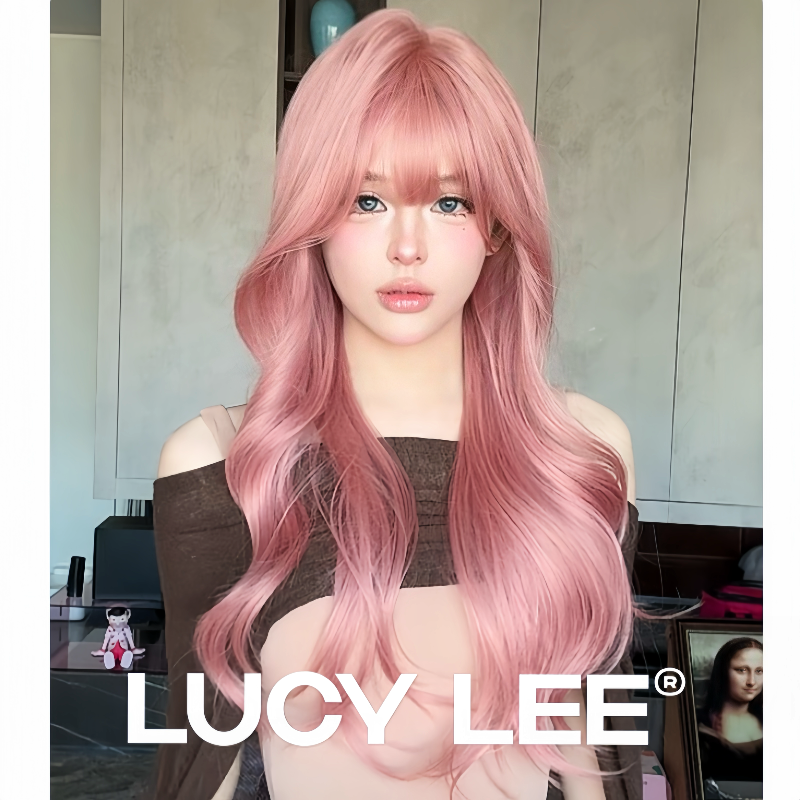 【免修剪-吉赛尔】精修刘海粉色假发全头套宋十八亿小圆推荐