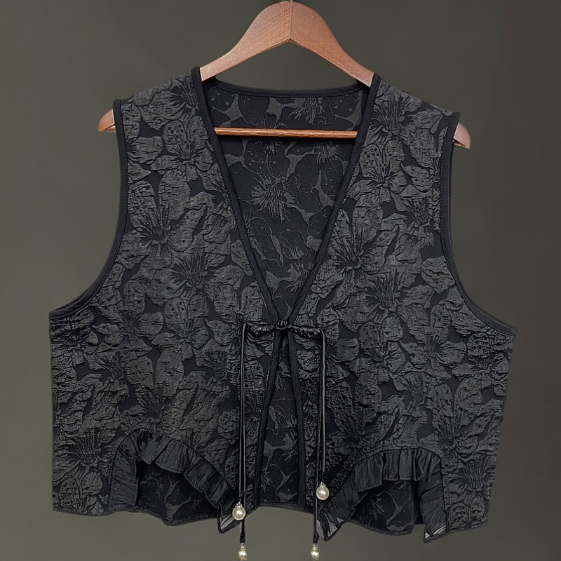 马夹春夏新款马甲国风上衣短款