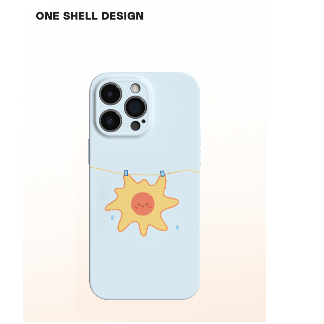挂太阳~菲林壳软适用苹果16promax/15 14 可爱手机壳VIVO华为