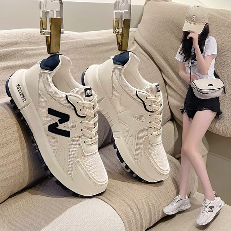 踩屎感阿甘运动鞋女春秋季百搭网面透气34码小白鞋减震休闲跑步鞋
