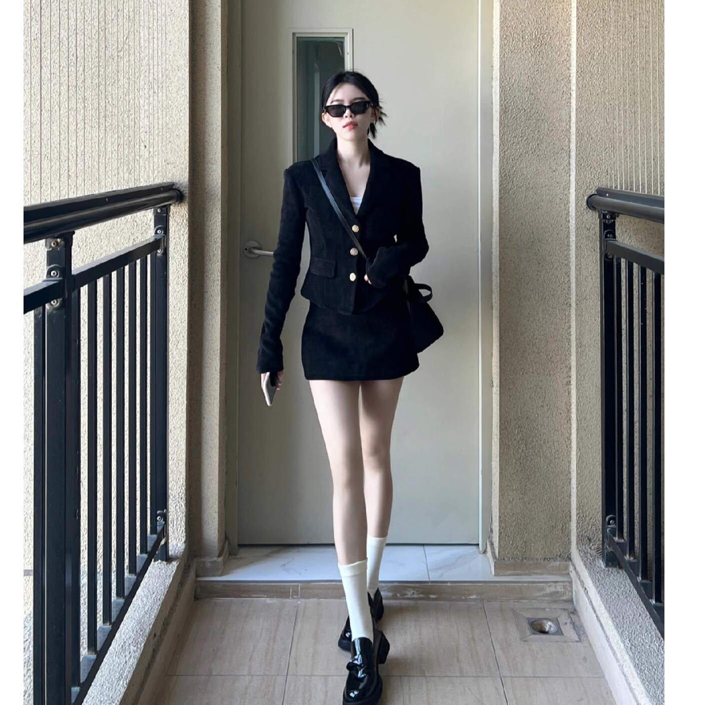 秋冬穿搭一整套高级感裙子套装女清冷系禅意衣服气质半身裙两件套