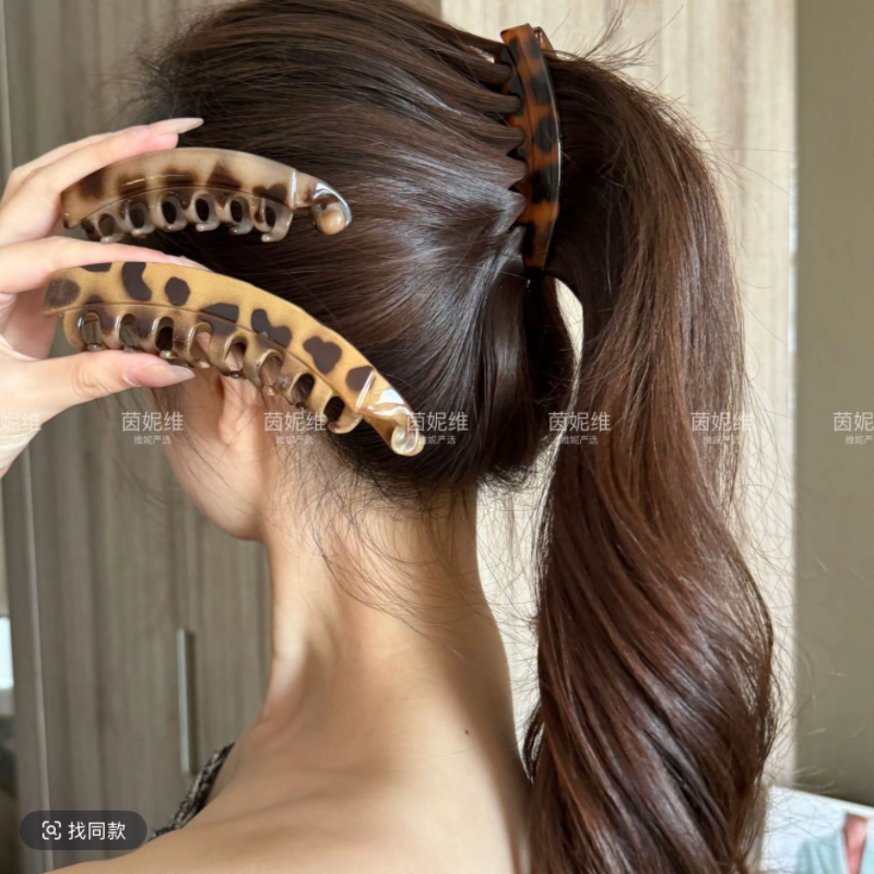 网红气质大号发量多！高马尾香蕉夹 马尾显发量蓬松神器马尾夹