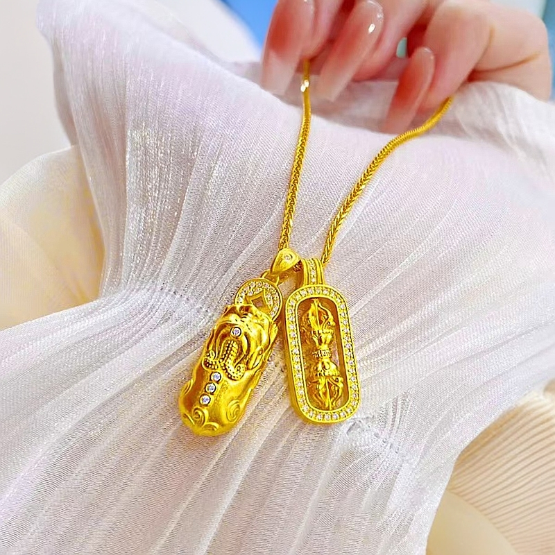 铜合金手链 气质时尚百搭潮流实心精美素款不掉色坠链女款女士