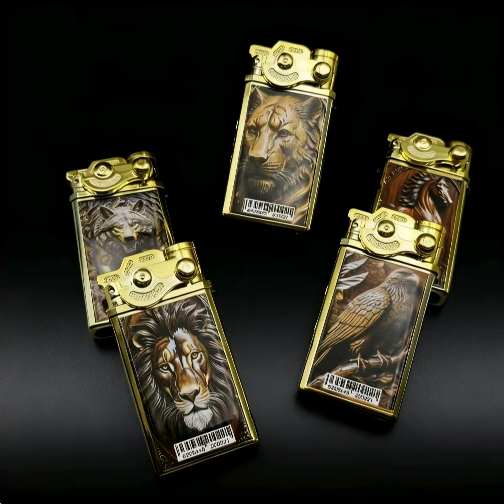 上新款了电话摇臂打火机金属机身个性送男女朋友商超定制打火机