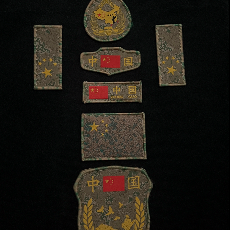 新款魔术贴臂章六件套冲锋衣臂章军训教官臂章领章肩章