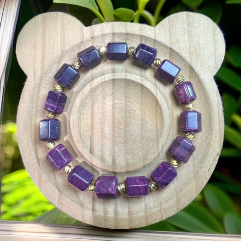 【樱花紫桶珠8.5M】时尚百搭男女同款手串