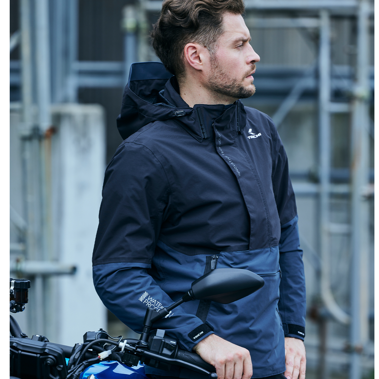 TAICHI摩托车冬季骑行服男士机车赛车服防寒保暖防水防风休闲夹克