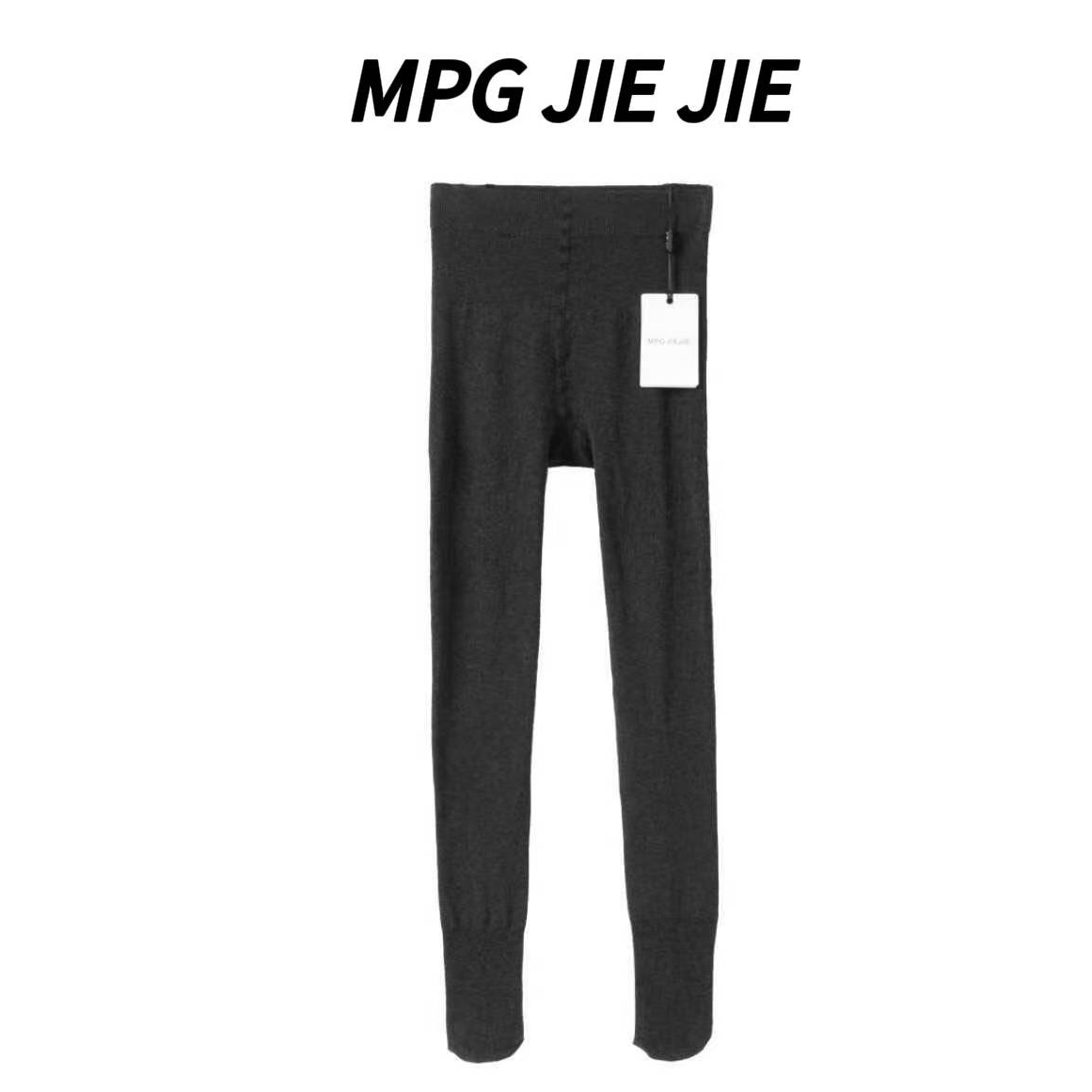 MPG JIEJIE【冬季无尴尬】冬季保暖穿搭加绒打底裤外穿薄款弹力黑色