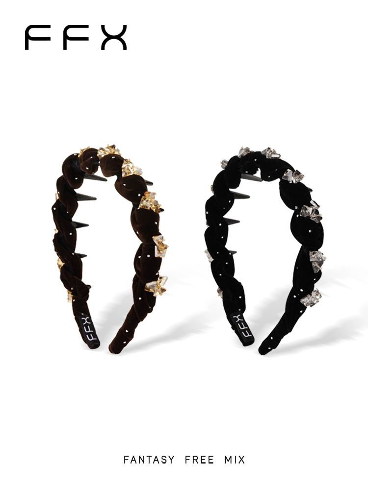 意大利【设计师】高级手工编织碎发整理高颅顶发箍