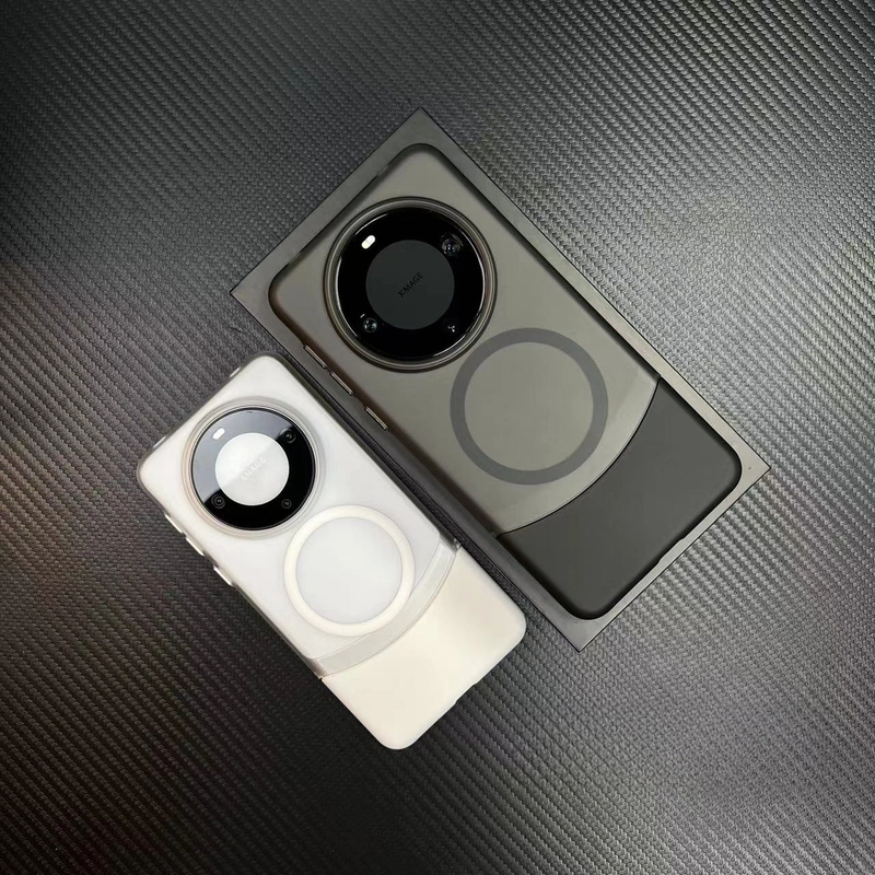 新款肤感磨砂拼接适用于华为Mate70pro/60/pura80简约磁吸手机壳