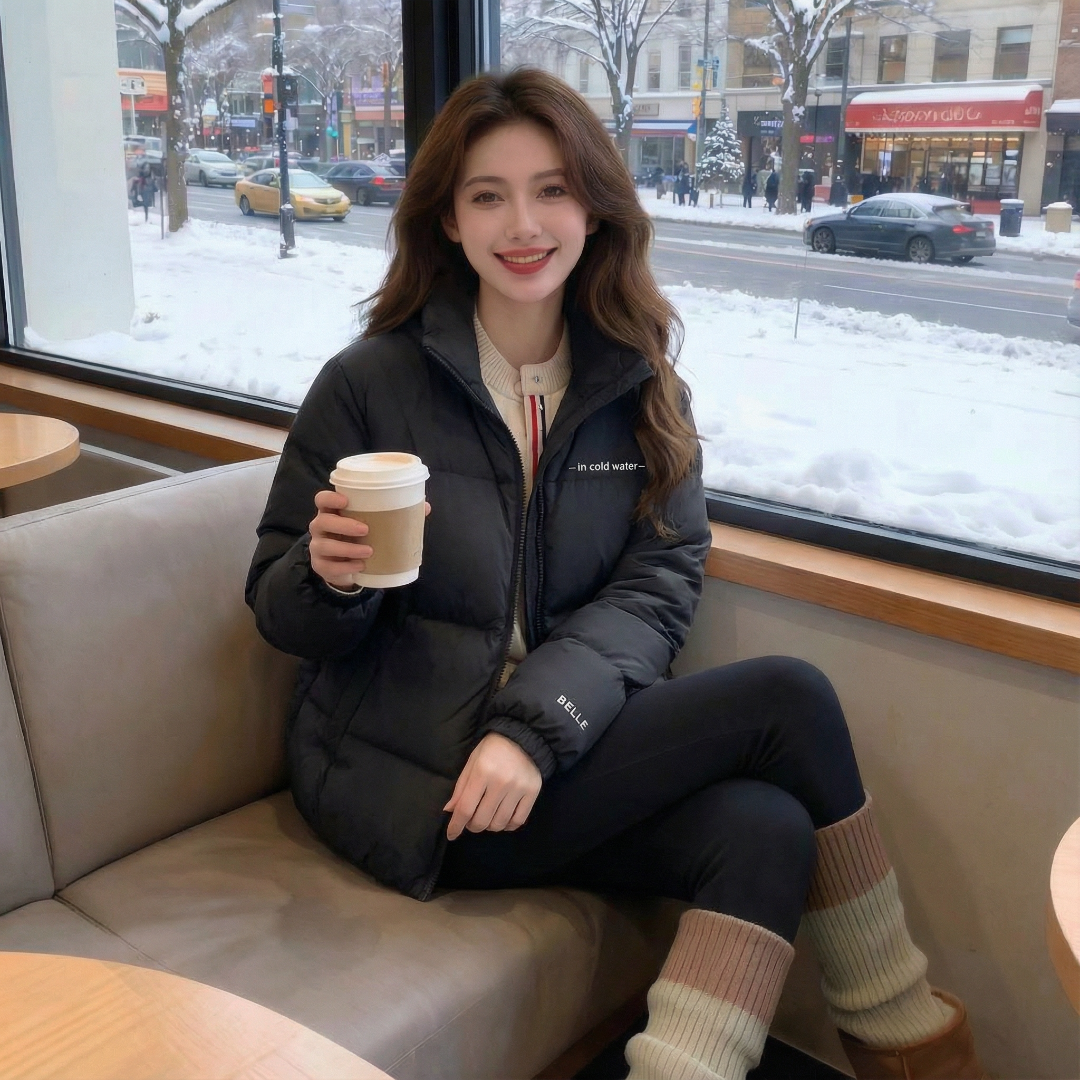 【新国标90绒子】百丽（亲子款）25新秋冬厚款羽绒服连帽立领防跑绒