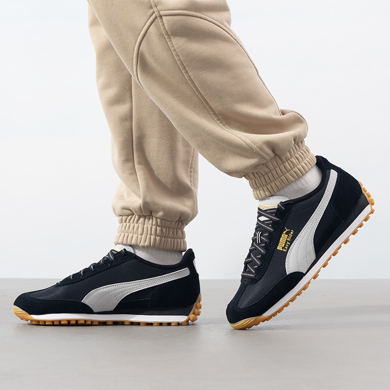 PUMA彪马运动鞋男鞋女鞋2025夏季新款黑色休闲鞋轻便德训鞋401559