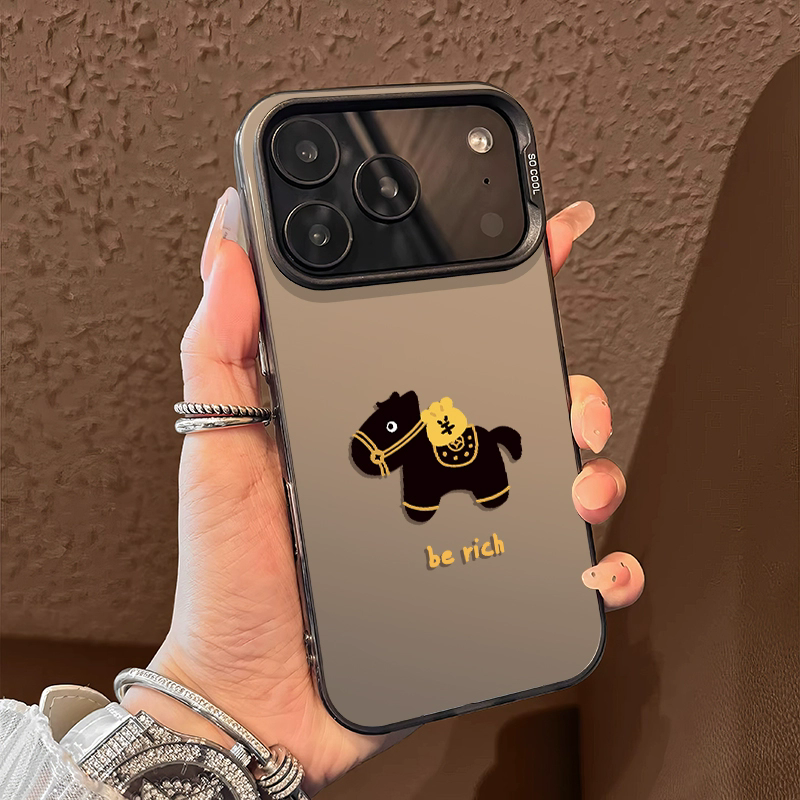 马上有钱适用苹果17/16Promax手机壳IMD大孔14/15Pro防摔12/13P硬