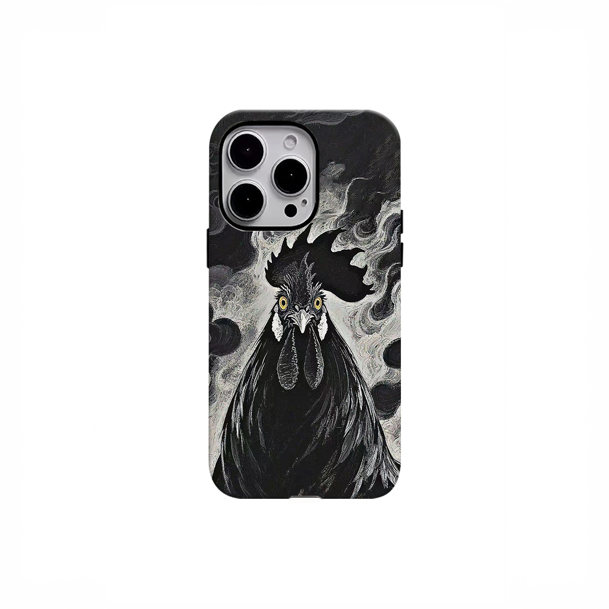 小众墨雞臨雲防摔二合一手机壳适用于苹果17华为OPPOvivo小米国风