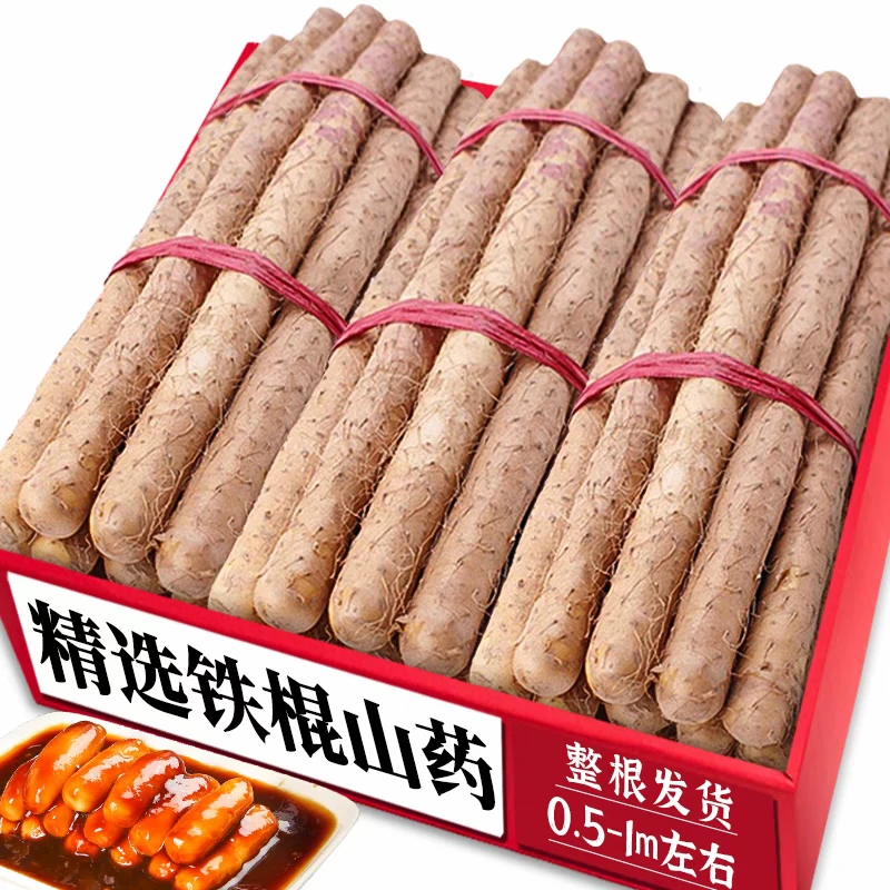 【5斤大果】正宗铁棍山药软糯香甜新鲜营养好天然怀淮山药河南焦作