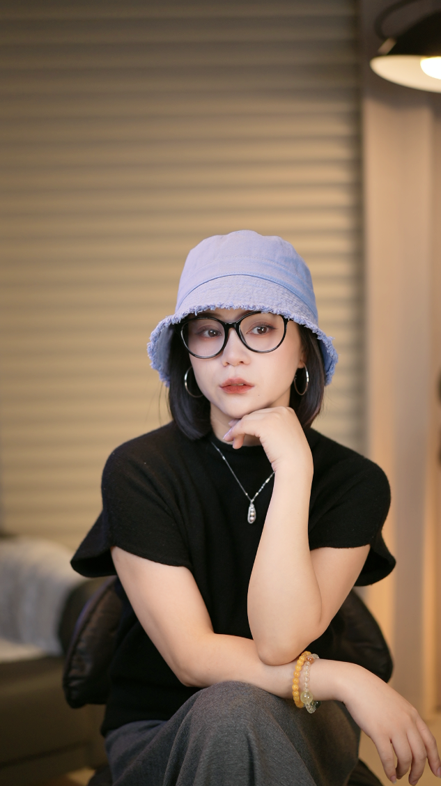 毛边渔夫帽子女春秋新款ins时尚百搭潮流水桶帽做旧复古帽子女