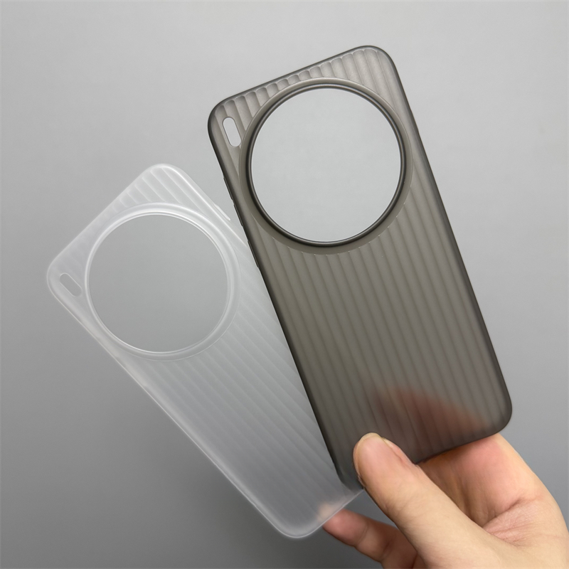 适用vivoX300手机壳新款X300Pro瓦楞PP透黑透白全包超薄磨砂硬壳