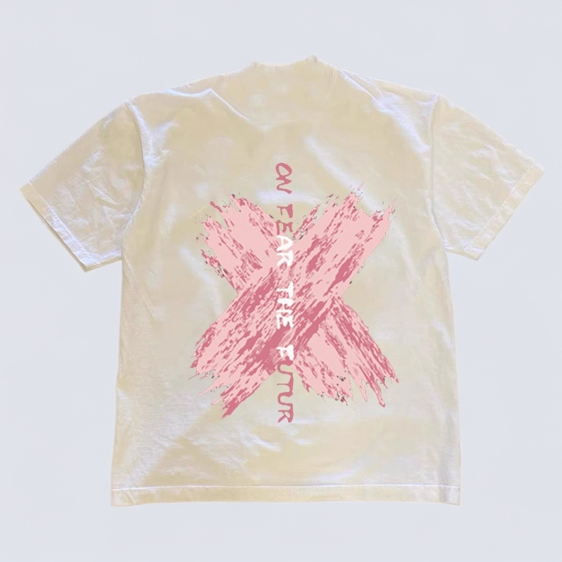 短袖T恤男国潮印花圆领重磅230Gins美式潮流夏季新款轻奢痞帅男装