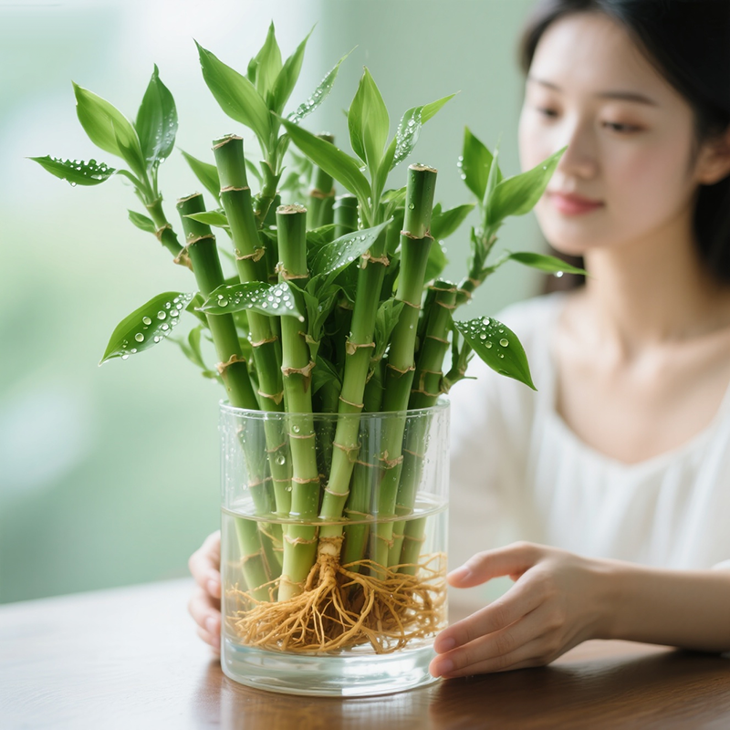 迷你富贵竹观音竹节节高水培植物盆栽室内客厅桌面办公室带根绿植