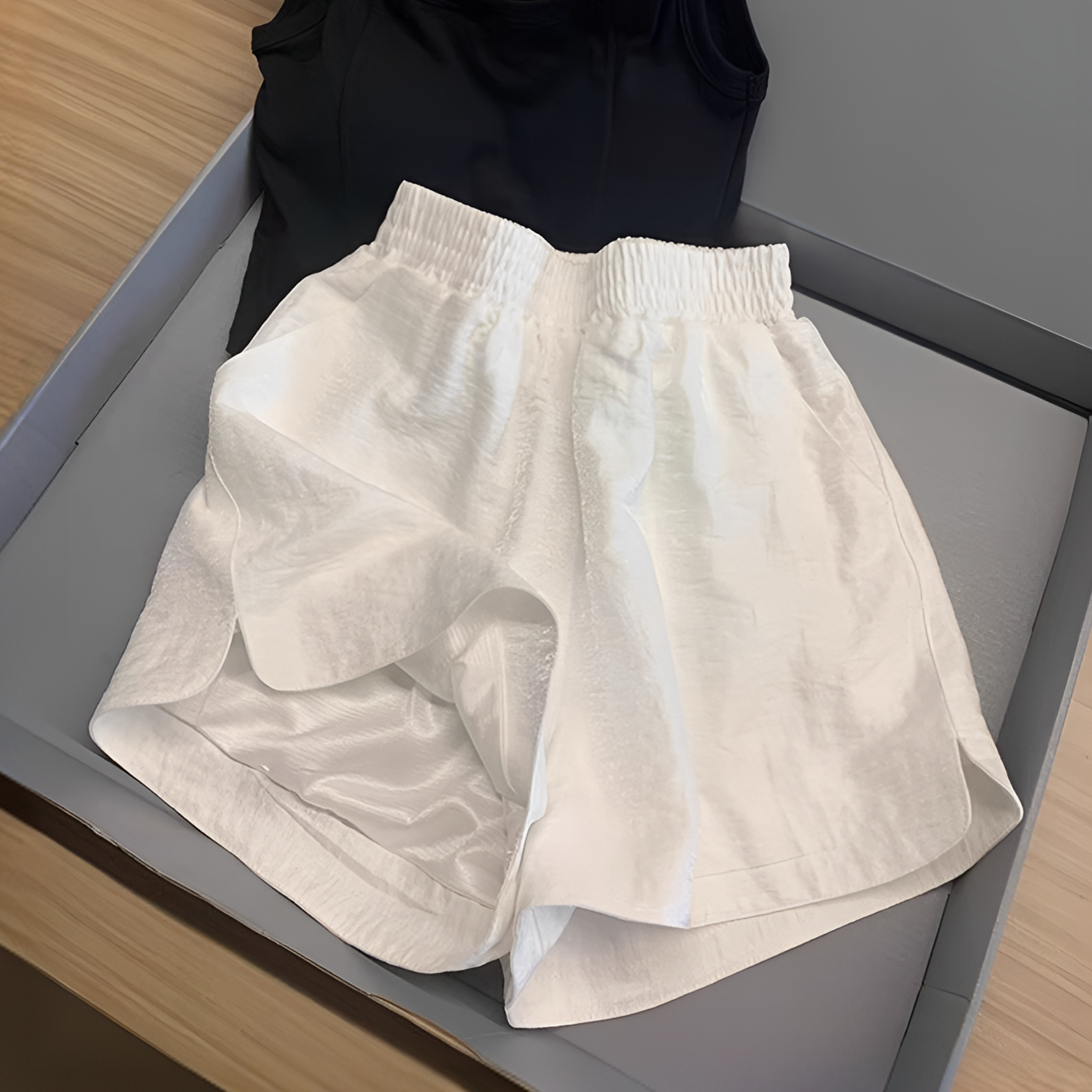 白色棉麻休闲短裤女2025夏季薄款大码胖mm松紧高腰小个子显瘦热裤