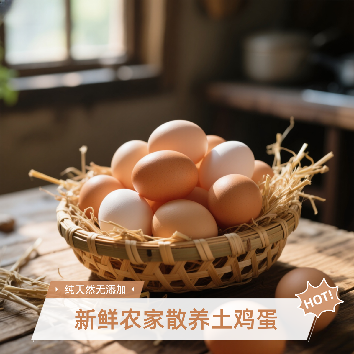 20枚鲜鸡蛋非大号土鸡蛋农家散养鲜鸡蛋谷物喂养土鸡蛋40g/枚左右