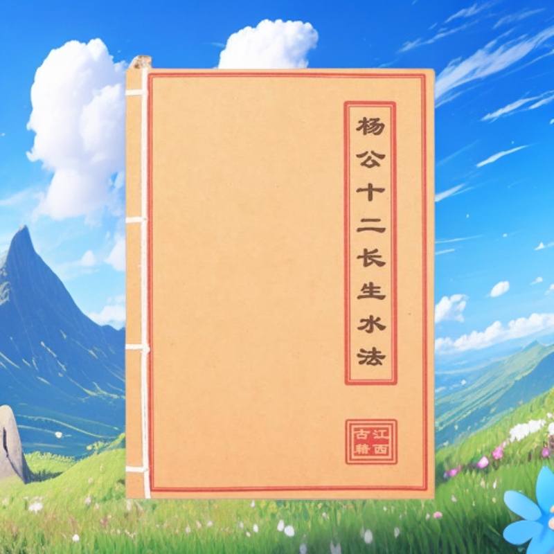 杨公十二长生水法线装毛笔字帖收藏学习传统文化传统民俗现货包邮