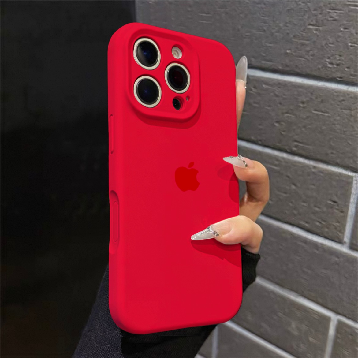 【液态中国红】苹果17pro手机壳液态硅胶iPhone16全包软壳不发黄15