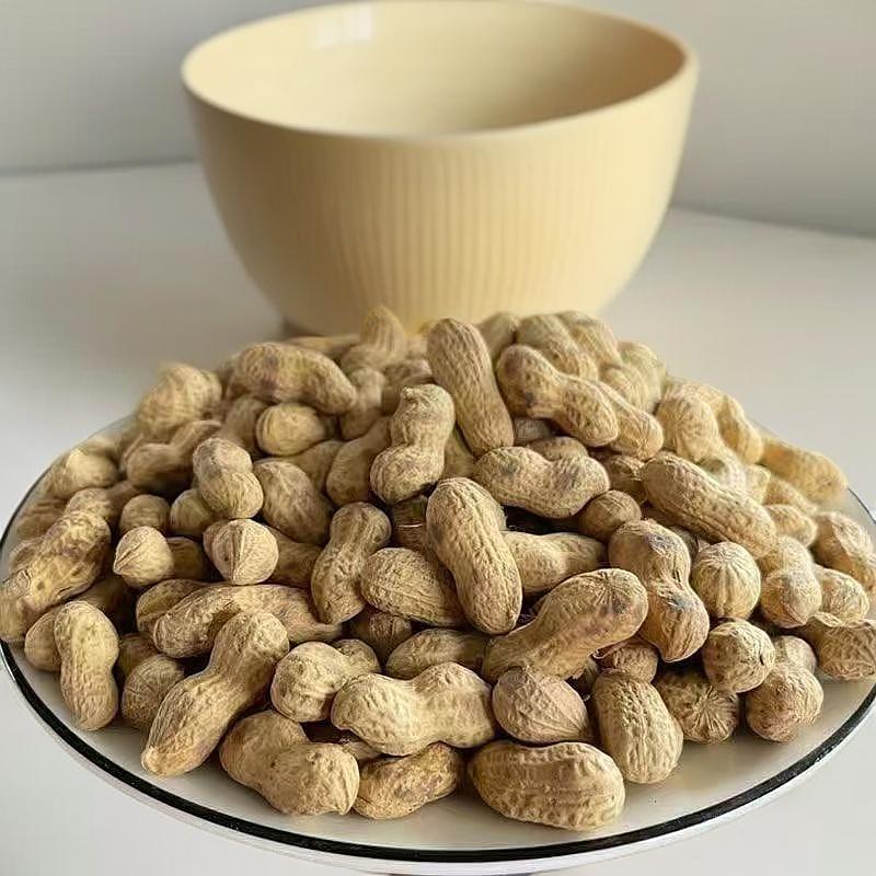 【柴火花生】农村大铁锅柴火炒花生原味花生带壳现炒鲜花生生花生