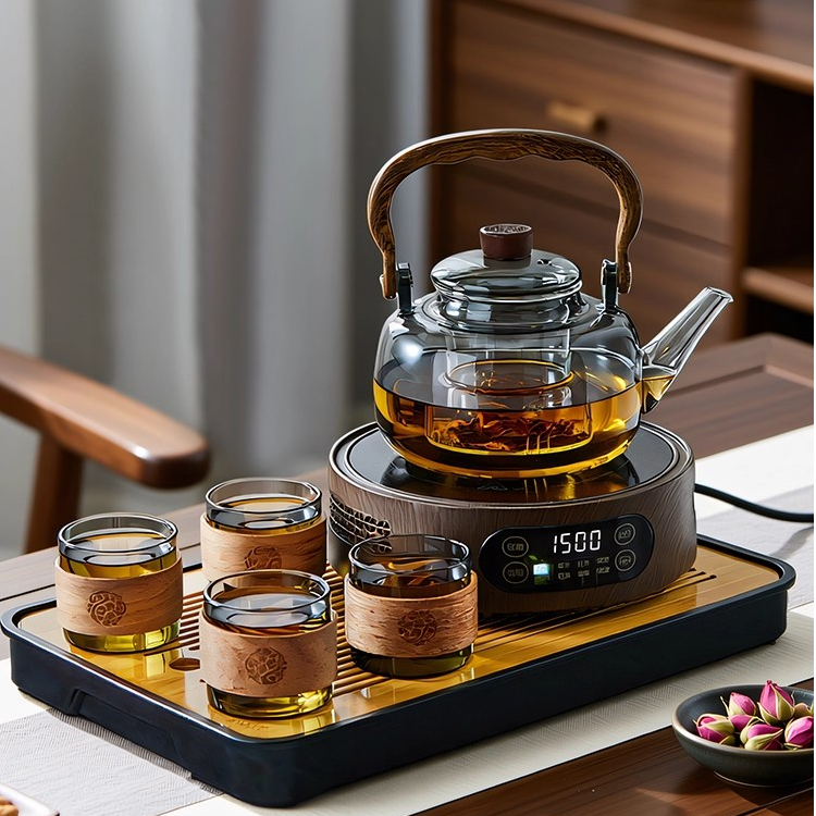 电陶炉煮茶器套装家用玻璃煮茶壶2025新款耐高温烧水茶具套装煮茶