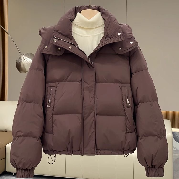 棉衣女秋冬短款2025韩版大码宽松棉服小个子连帽时尚保暖休闲冬季