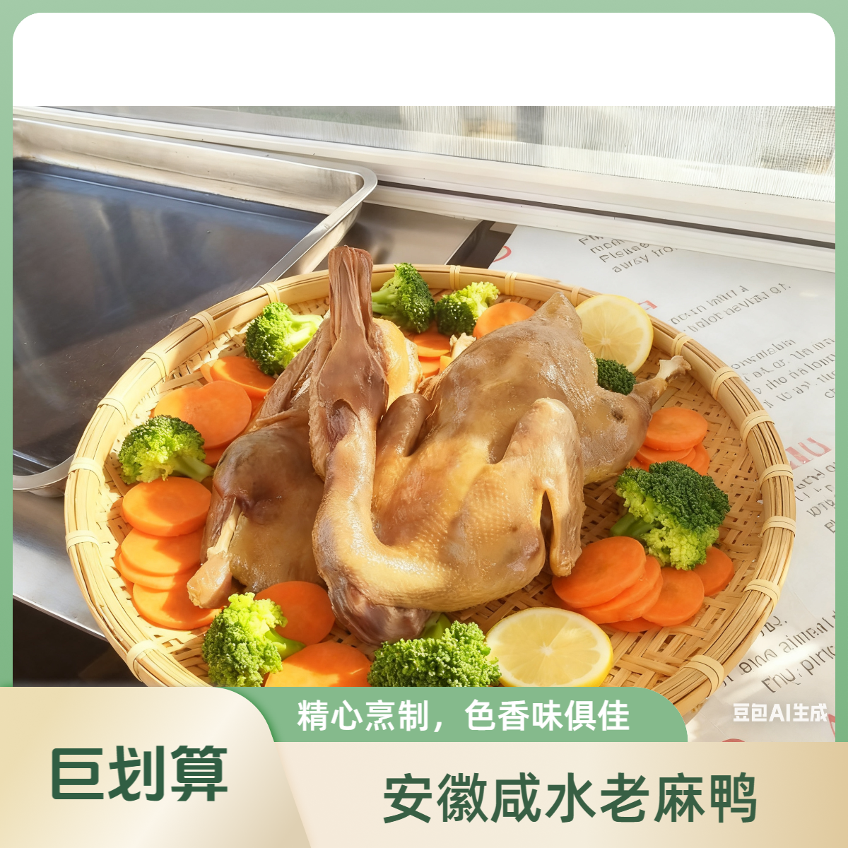 安徽特产手工卤制咸水老麻鸭零食啤酒鸭