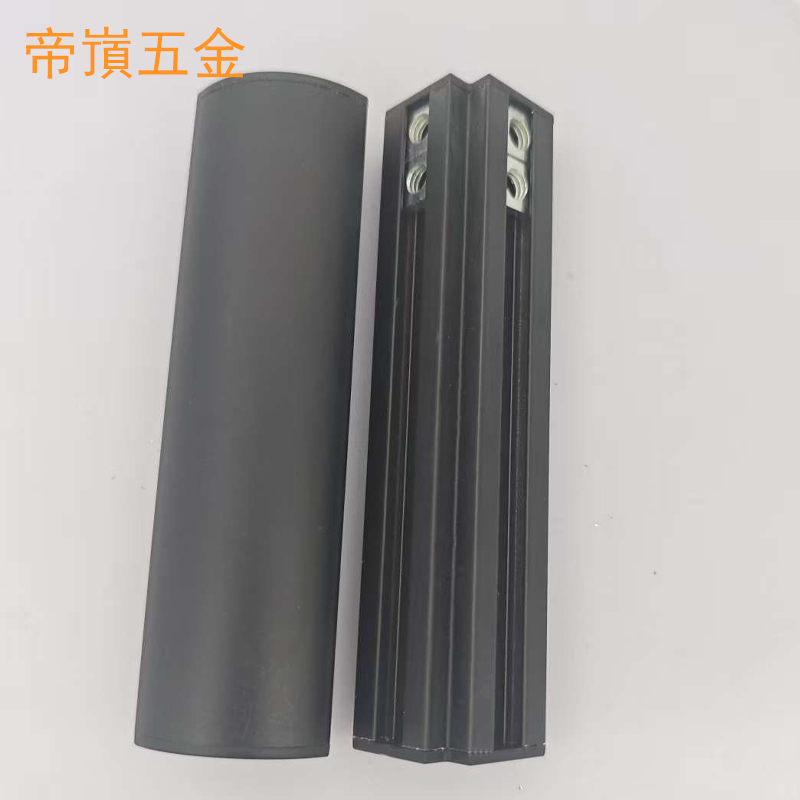 18板内直角哑黑色铝合金床包角床转角床尾连接件铝包角美观耐用
