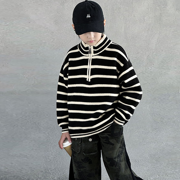 儿童装男童冬装加厚高领毛衣2026新款中大童秋冬款男孩冬季打底衫