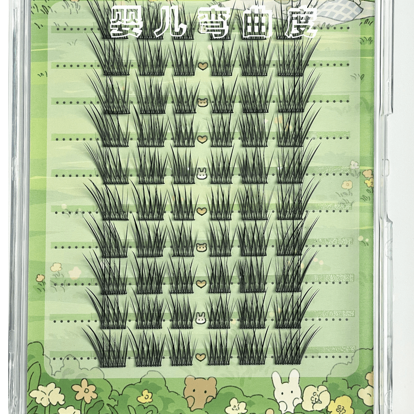 婴儿弯睫毛狐系免胶德国巴斯夫毛料幼态妆高冷妆感新手化妆师专用