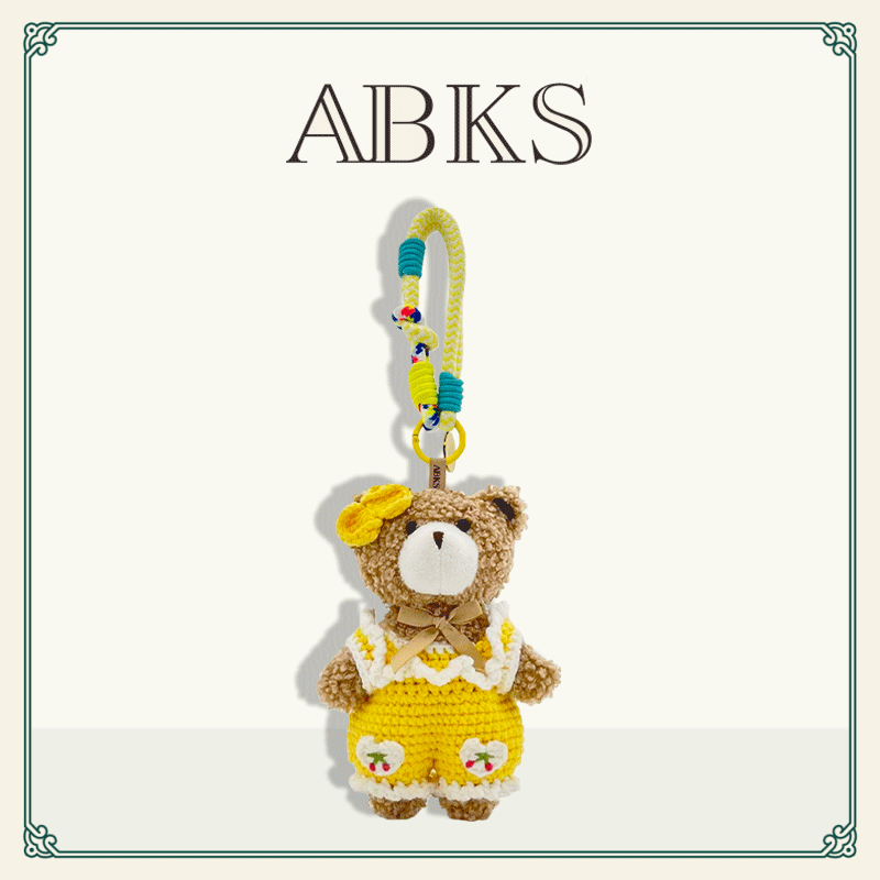 ABKS原创手工包包挂件公仔可爱mini毛绒娃娃小玩偶挂件配饰0092