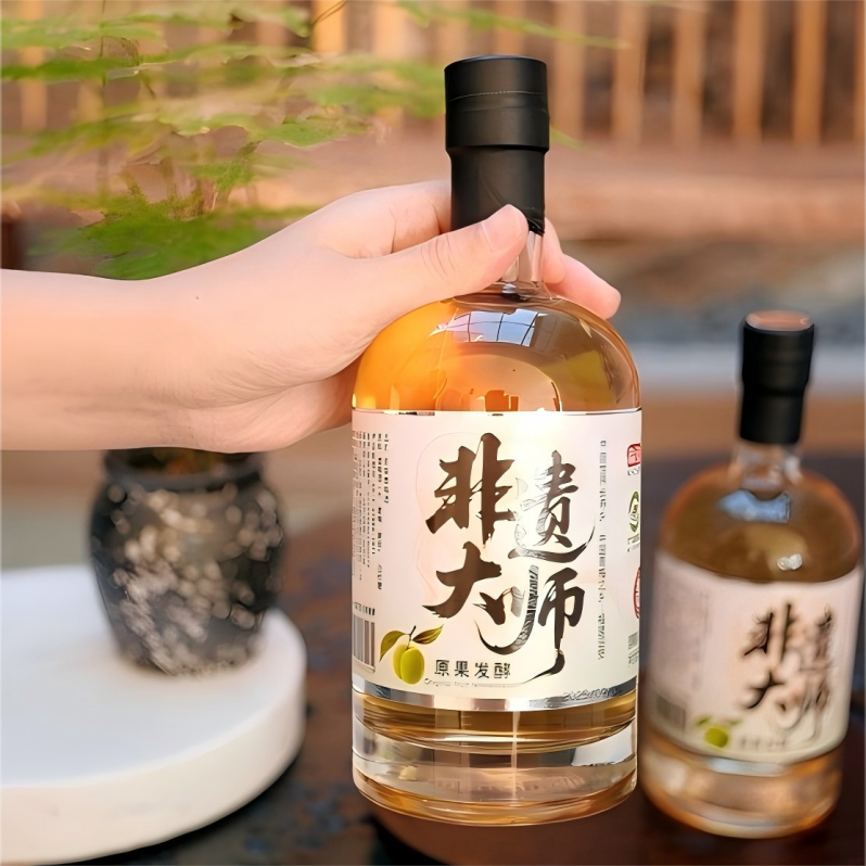 非遗大师青梅酒500ml12度原果发酵青梅酒微醺伴手礼晚安酒