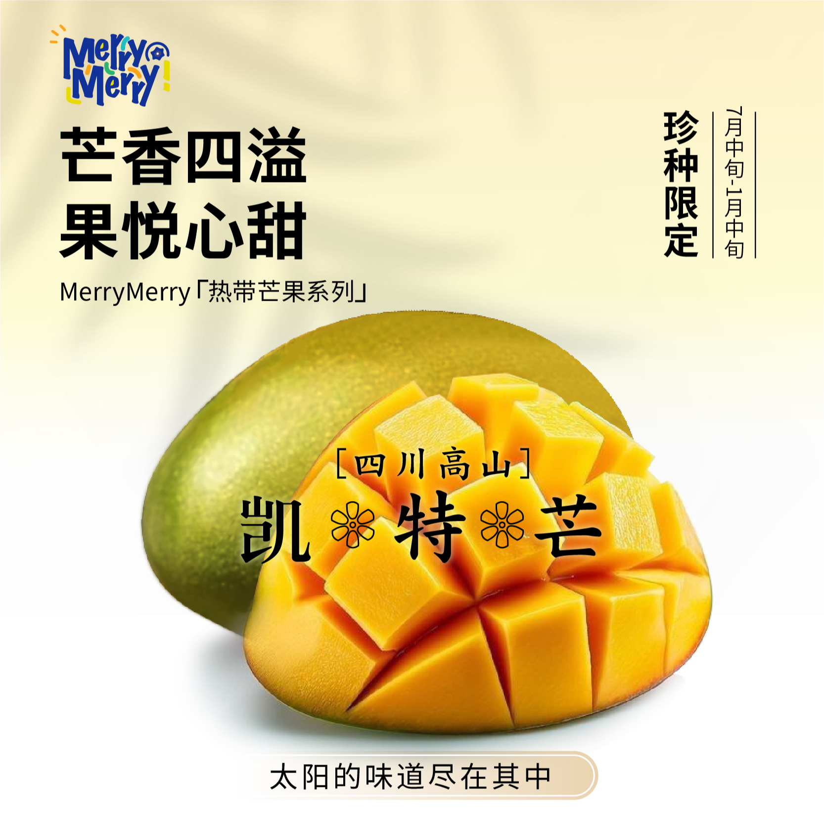 四川攀枝花凯特芒果当季新鲜水果超甜现摘现发（四川/云南 发货）