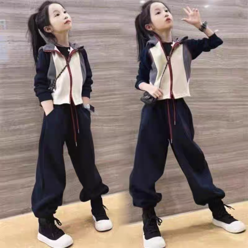 女童秋装套装2025新款洋气儿童春秋季大童运动服两件套巨好看童装