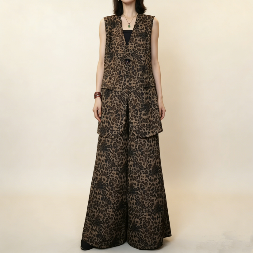 13-豹纹马甲+158豹纹裤子