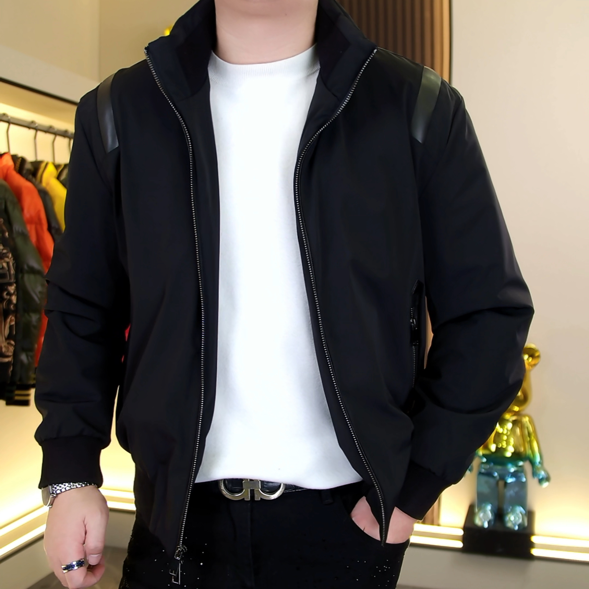 【阿东男装】8031男士高品质时尚轻奢简约羽绒服