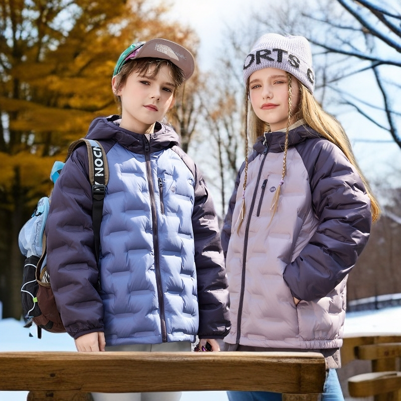 鸭鸭儿童轻薄羽绒服男女童冬季秋冬款中大童装外穿反季男童外套