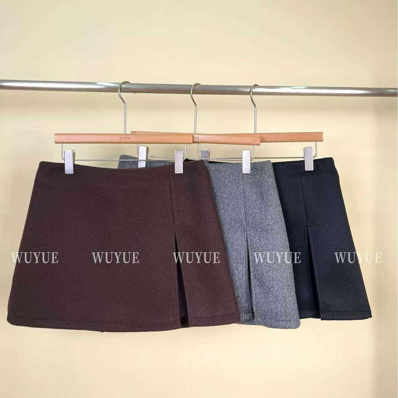 开叉裙裤设计感高腰显瘦半身A字裙时尚气质2025大码女装新款秋冬